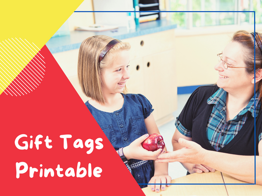 Back-to-School Printable Gift Tags for Teacher Appreciation