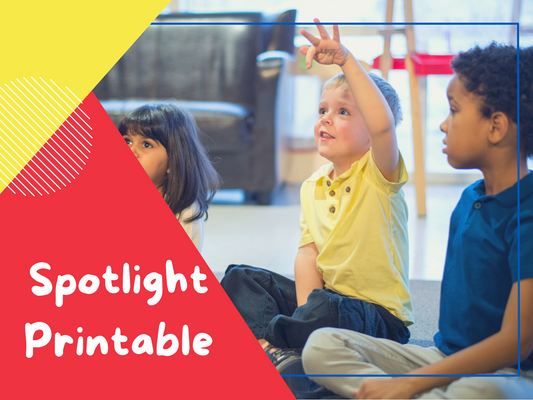 Printable Student Spotlight Template