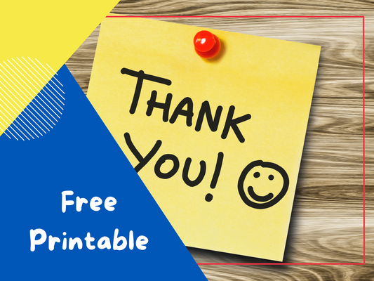 Printable Thank You Tags