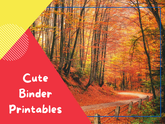 Fall Themed Binder Set